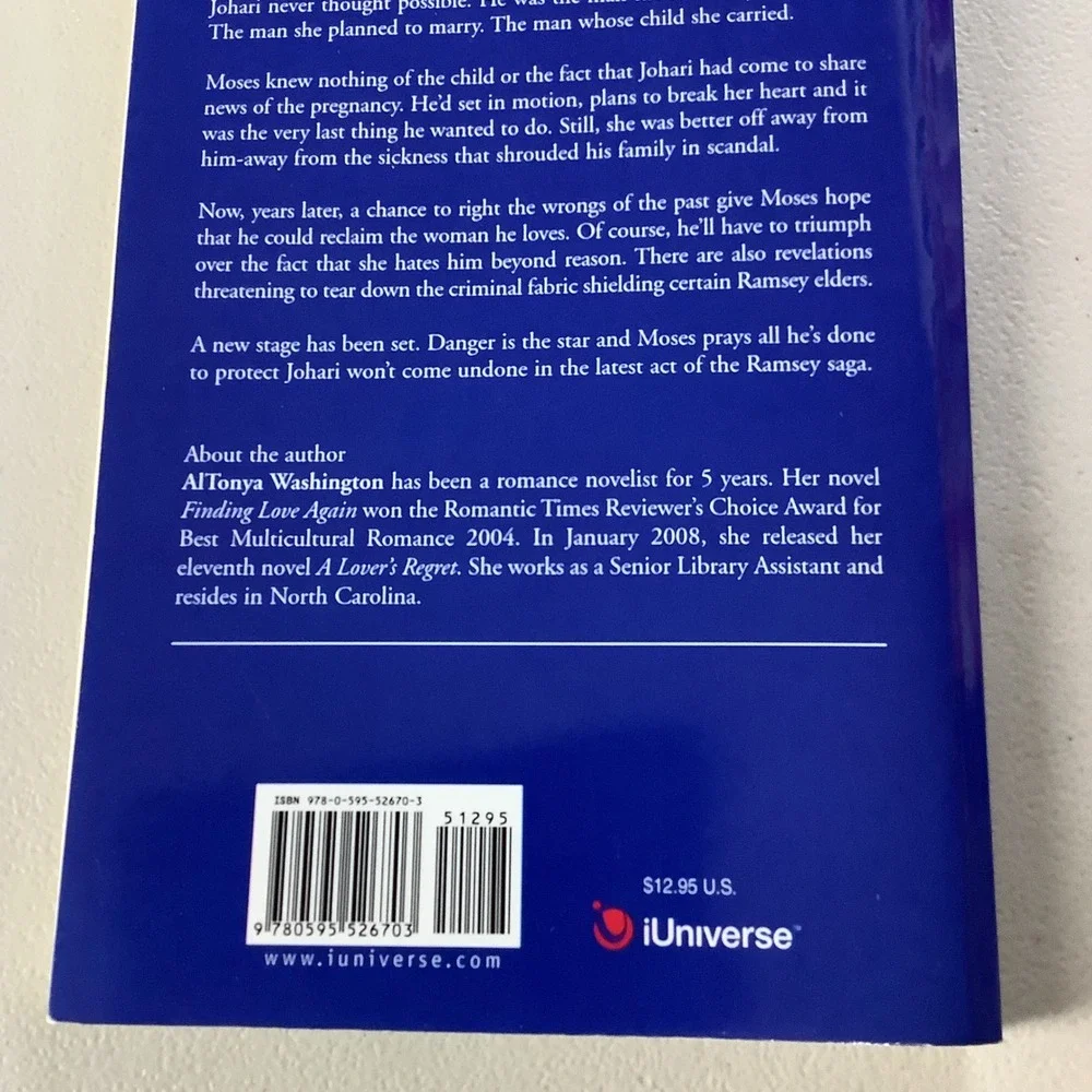 A Lover's Worth The Ramseys AlTonya Washington 2008‎ Paperback Romance Fiction